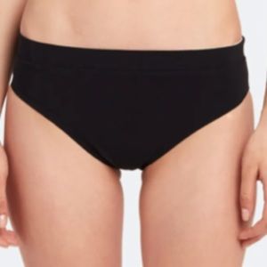 Black Women's Bikini Bottom - Classic Hipster Swimwear
